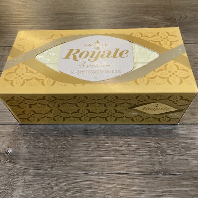 1969 *Sealed* Facelle Royale International Paper Company Tissues Vintage Gold