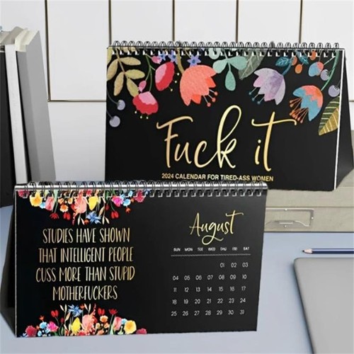 2024 Desk Calendar For Tired Ass Women 2024 Planner For Tired Ass Women UK EBay