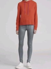 PAIGE Verdugo Ultra Skinny Made In USA Charcoal Galaxy Coating Jeans Size 26