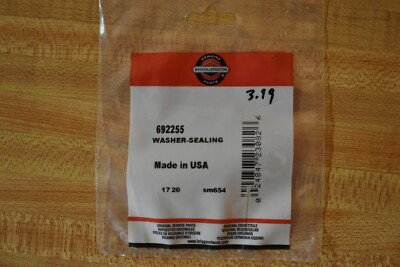 #ad Briggs and Stratton Washer Sealing 692255 new in package A3C $8.49