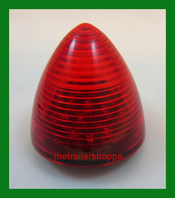 Maxxima 2-1/2'' Round Beehive Side Clearance Marker light 13 LED Red