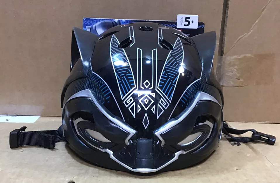 Vélo Marvel Black Panther pour enfants, 16 po, noir/bleu