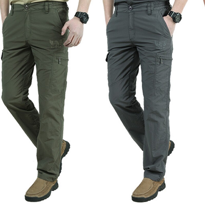 Men's Breathable Quick-Dry Hiking Cargo Pants for Outdoor Sports