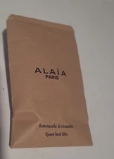 AZZEDINE ALAIA BLACK SHOE HEEL SPARE REPLACEMENT TIPS TAPS NEW IN POUCH/BAG