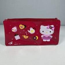 Sanrio Hello Kitty Red 2011 8  Pencil Case Pouch trinket Zipper