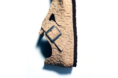 NEW BEAMS Birkenstock London Bone Pattern Suede Sz 39 EU