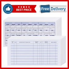 24 PCS Check Registers for Personal Checkbook, Easy to Read Checkbook Register *