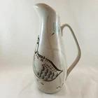Vintage MCM RED WING USA Pottery Bob White Quail Pitcher Carafe 11.75” Tall