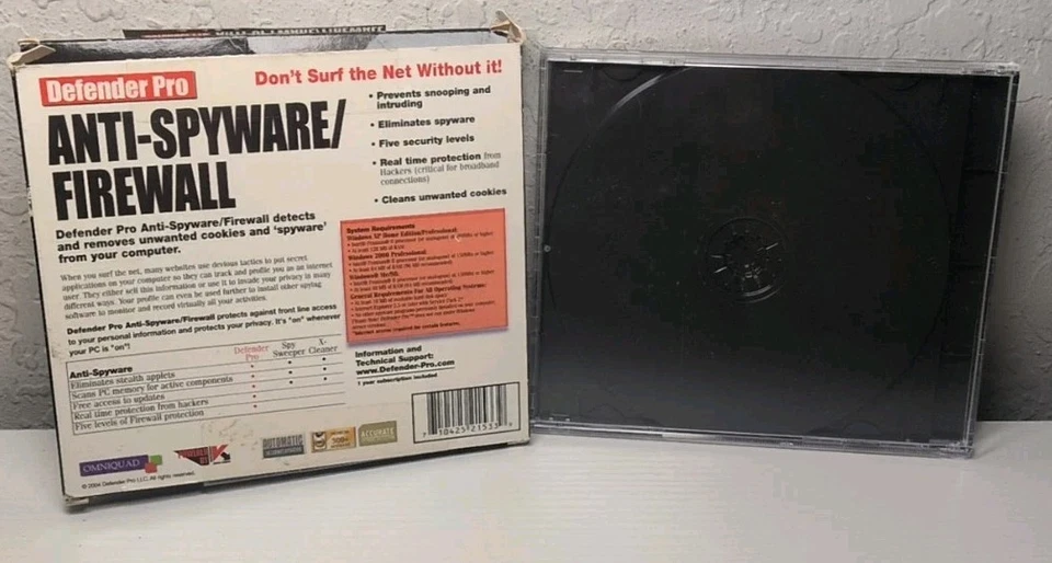 Defender Pro Plus Anti Virus / Firewall PC CD ROM B232 - Image 3 of 3