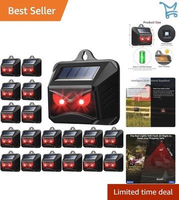 Solar Animal Repeller Outdoor Deterrent Nocturnal Animal Repellent Yard Garden