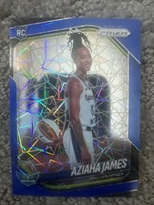 2025 Panini Prizm WNBA Aziaha James Blue Velocity Prizm Image Variation RC #141