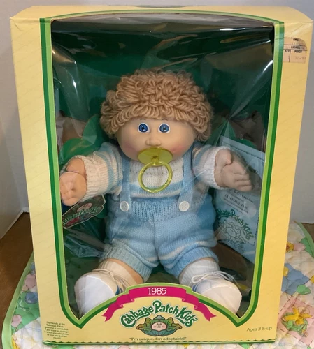 VTG 1985 Cabbage Patch Kids Doll Coleco In box IC Factory in HTF Outfit