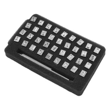 36 PCS Metal Letter Number Stamps Punch Set for Leather Craft Stamping Marking