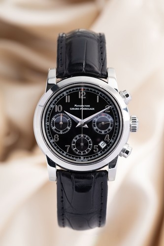 Chronographe Girard Perregaux Classic Sport 38 mm automatique 8021 boîte + papiers - Photo 1/9