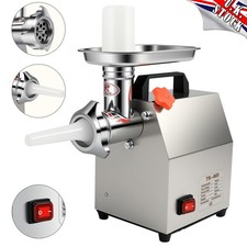 60KG/H Commercial Electric Meat Grinder Mincer Sausage Maker Filler Machine UK