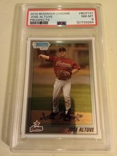 2010 Bowman Chrome Prospects Jose Altuve #BCP137 Graded PSA 8 Rookie Baseball