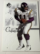 2002 SP Authentic NFL Football Card - Daunte Culpepper #75