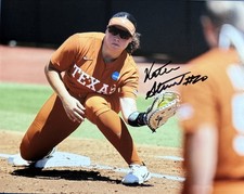KATIE STEWART SIGNED 8x10 PHOTO TEXAS LONGHORNS SOFTBALL AUTOGRAPH AUTHENTIC COA