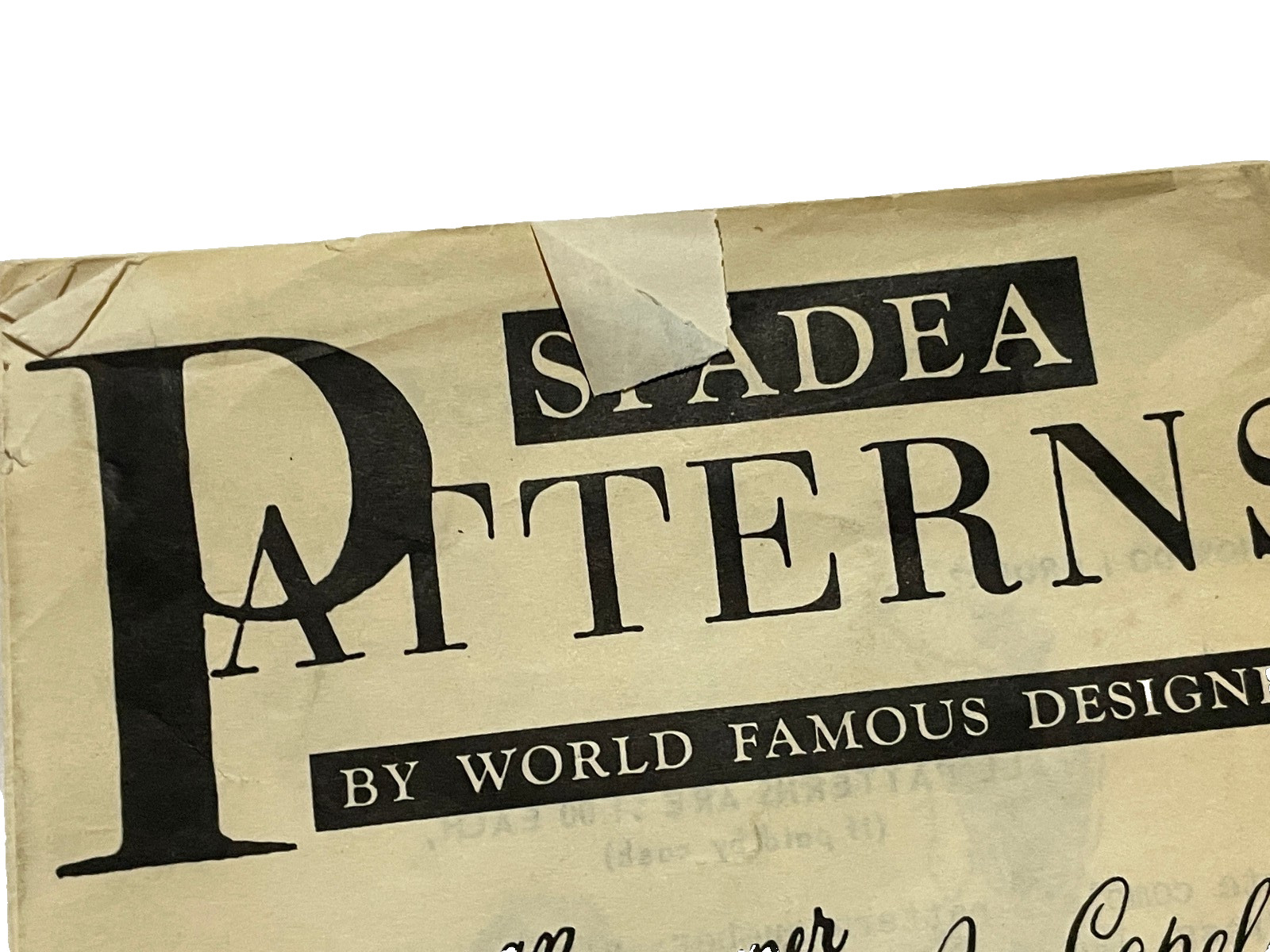 1957 Spadea Sewing Pattern Book, Designer Dresses Cardin, Chapman, Scaasi, Vera