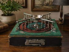 Antikes &bdquo;Jeu de Course&ldquo; Pferderennen Frankreich um 1900 funktioniert