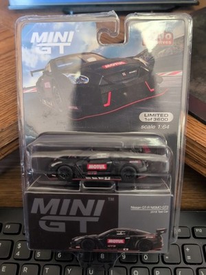 1/64 MINI GT #336 Nissan GT-R Nismo GT3 2018 Test Car Matte Black