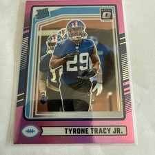 2024 Panini Donruss - Rated Rookie Tyrone Tracy Jr. #364 Optic Preview Pink...