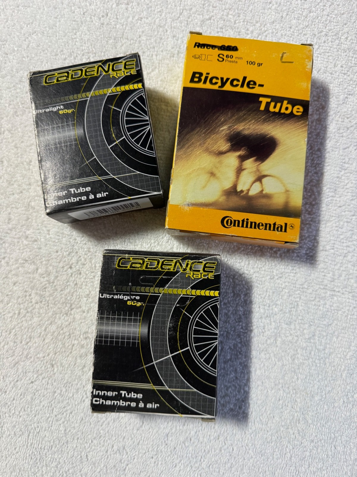 3 Pack of Butyl Road Bike Tubes 650c 18/25C New in Box Prest