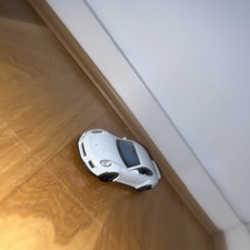 WELLY Porsche Boxster 1:40 Diecast-Style Model Car White/Black Plastic