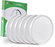 12 Inch LED Flush Mount Ceiling Light, 24W, 2520LM, 3000K/4000K/6000K CCT 6PK