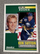 1991-92 Pinnacle Donald Audette Rookie Card #330 Buffalo Sabres. rookie card picture