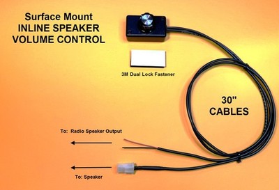 IVC-1C  Surface Mount Inline Speaker Volume Control for Motorola Speaker