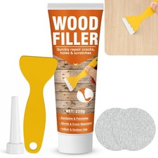 Wood Filler,220g Paintable  Sandable Wood Putty  Low Odor, Shrink  Crack