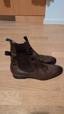 Leder Chelsea Boots Santoni Gr. 45