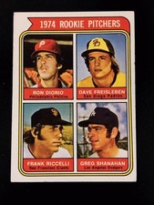 1974 Topps #599 Rookie Pitchers Padres Rare Large Letters Variation - EX+