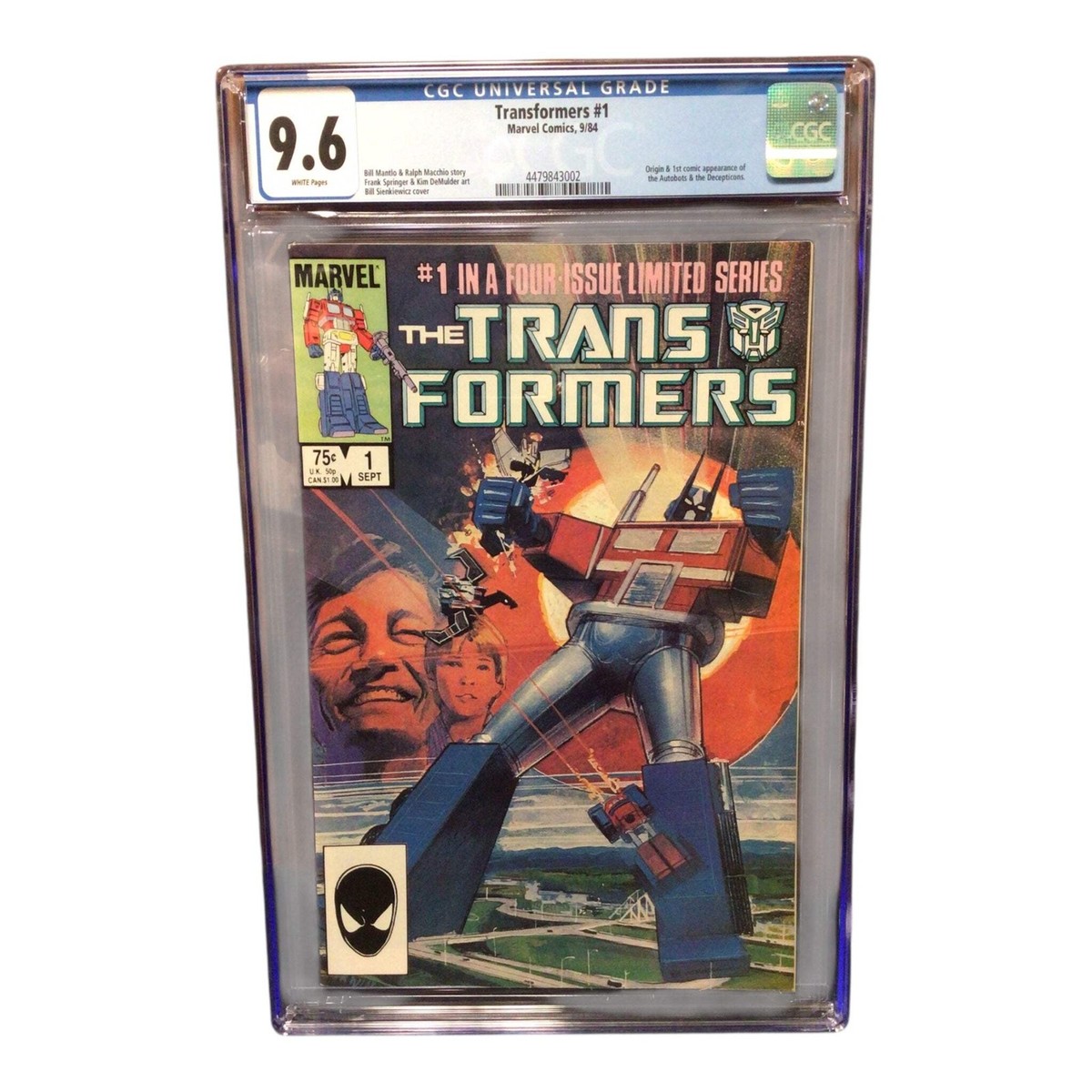 Transformers #1 (Marvel Comics, 1984), CGC 9.6 - First Issue