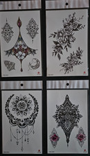 4 Sheets Premium Quality Middle Half Arm Temporary Tattoos For Men  Women 42