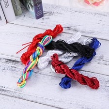 12 Rolls/Pack Twisted Cord Polyester with Beads Braided for Jewelry Making