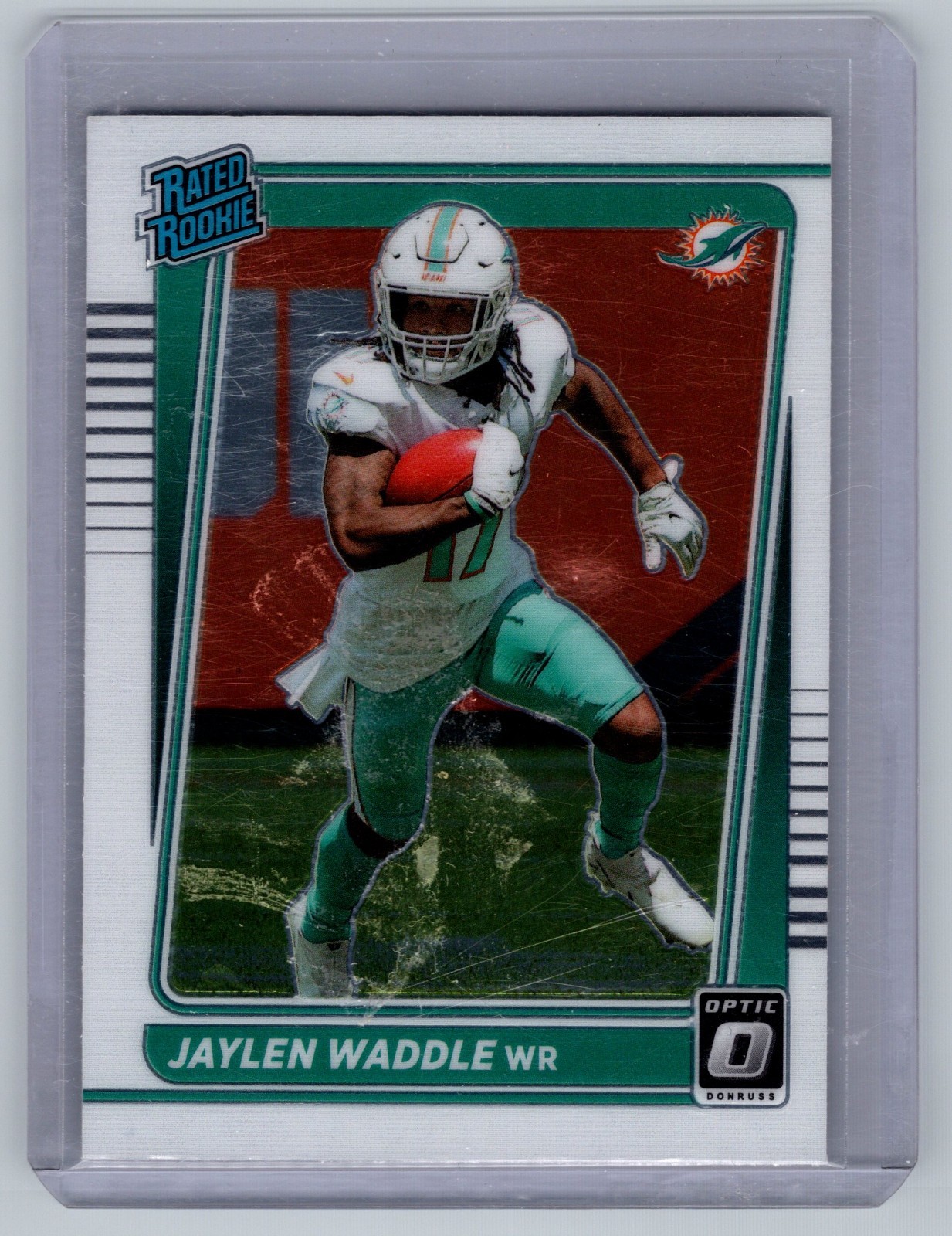 2021 Panini Donruss Optic - Rated Rookie Jaylen Waddle #208 Holo Prizm (RC)