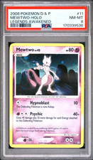 2008 Pokemon D&P Legends Awakened #11 Mewtwo Holo PSA 8