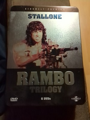 Rambo. 1-3. Trilogie. Fan Artikel. Sylvester Stallone. 6 Disc. DVD. Metallbox