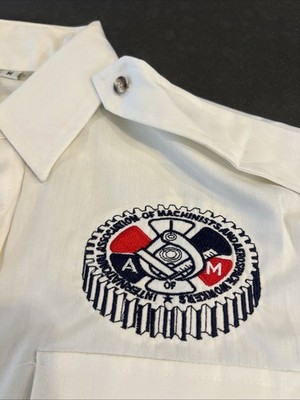 VTG King Louie 1970s Work Shirt  Made USA  Retro Union Logo  Pockets Nice