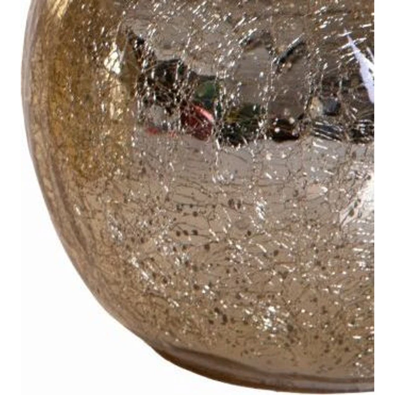 Mela Luminosa Vetro Oro BRANDANI 20 LED Lampada Decorativa Natale Luce Calda, fotografia 4 di 9