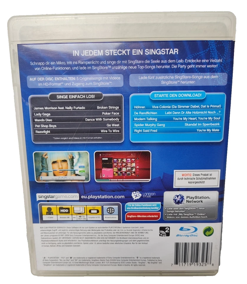 Singstar: Starterpack - Sony Playstation 3 - PS3 - Bild 3 von 4