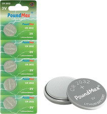 CR2032 Lithium Coin Cell Battery, Compatible with Airtag, 3V Long-Lasting Reliab