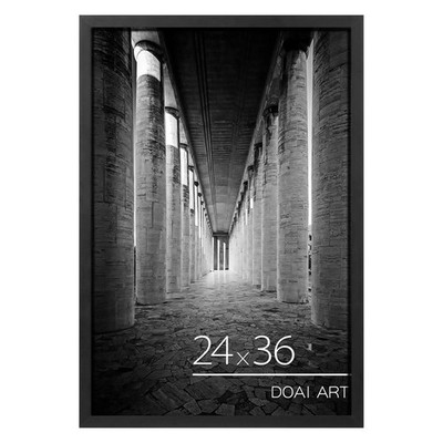 DOAI ART 24x36 Poster Frame Black, Poster Frames 24 x 36 inches or 24x36