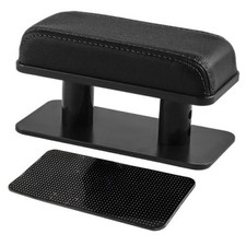 Car Armrest Pad, Ergonomic Adjustable Armrest Cushion Central and Side Black