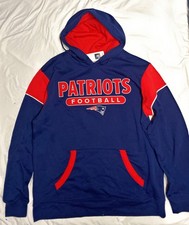 New England Patriots Men's licensed Pullover Hooded Sweatshirt New with Tags