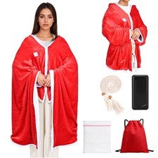 Portable Heated Blanket with 20000mAh 7.4V Power Bank, Large Size 71"  43", ...