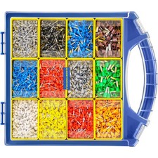 Wire Ferrules Connectors Kit 5000PCS AWG227 12 Sizes Pin Terminal Ends Assor...