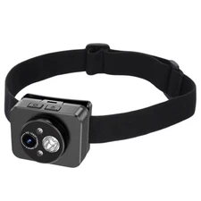 Head Mounted Camera, 1080P Sports Video Camera with LED Light, Sports Recorde...